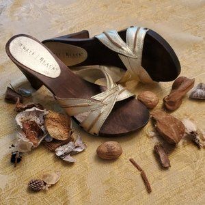 White House Black Market shoes 7.5 gold sandal